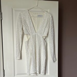 Petal & Pup White Bodycon Mini Dress